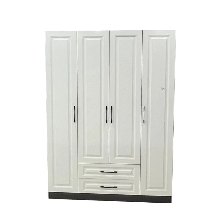Good Cost Performance Home Furniture Modern Design Closet Raised Panel Door Melamine Board Wardrobe Cabinet
