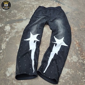Comfortable High Quality Men Rhinestone Tracksuits Latest Design Quick Dry Rhinestone Tracksuits - Product Image 3