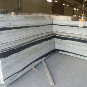 Panda White <b>Marble</b> Slab and Tile Modern Natural Serpentine Limestone Polished Big Slab for Bathroom Floor and Wall Design - Product Image 4