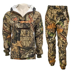 Nouveaux produits Survêtement de chasse et de pêche en coton et polyester camouflage pour homme, 2 pièces, à capuche, vêtements de sport athlétiques, ensembles de survêtement - Product Image 1