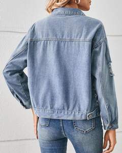 Veste en jean respirante pour femme 100% coton tissé imperméable matelassée entièrement personnalisée de qualité supérieure à prix avantageux - Product Image 6