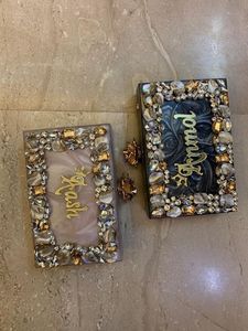 Pochette en résine écologique faite à la main, sac à main de luxe de créateur avec options personnalisables - Product Image 3