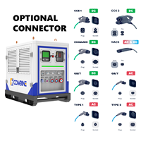 Chargeur mobile hybride pour véhicules électriques de 200 kWh, alimentation de chantier, sortie AC/DC 400V-1000V, pour les entreprises de location et les distributeurs