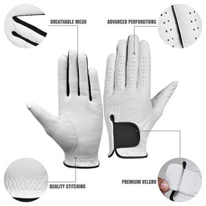 Guantes de golf con logotipo personalizado Hypertouch Pro, guantes de golf para hombres, guantes de golf para diestros, piel de oveja de cuero Cabretta - Product Image 2