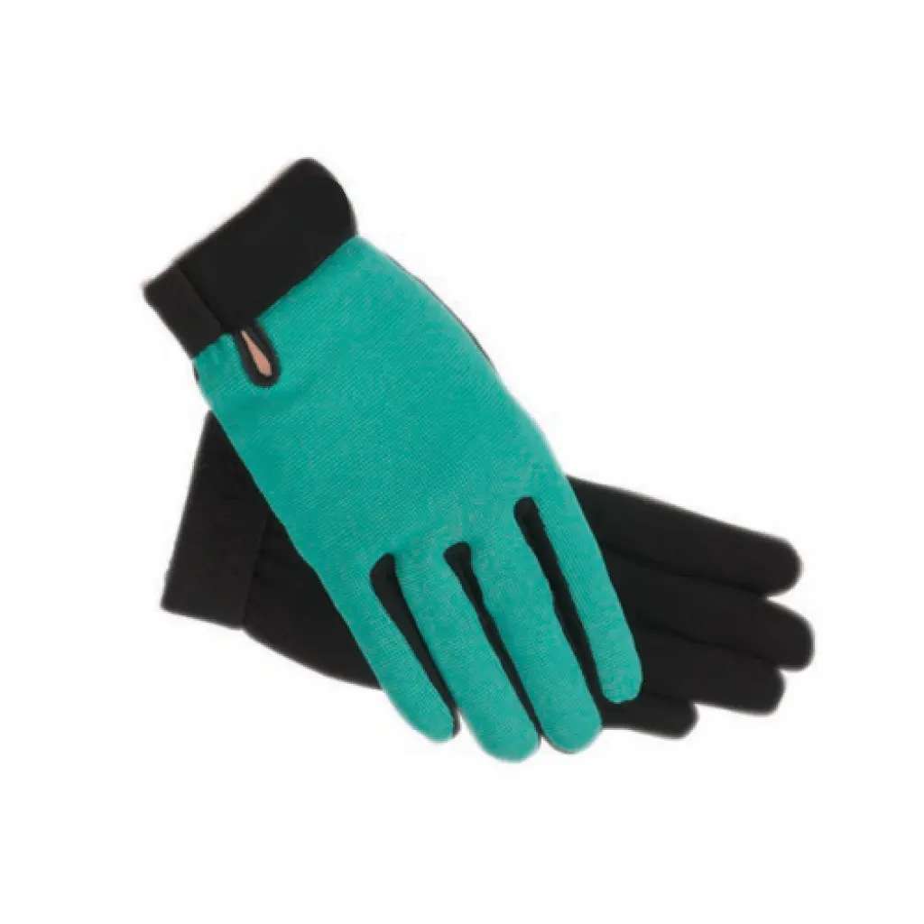 SSG Gloves Reinforced backside leather front fabric Equestrian Ladies Men Comfortable Grip Custom made OEM logos Tack Gloves