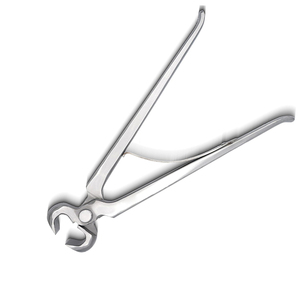 Meilleurs instruments équitation Instruments de soins coupe-ressort belle couleur argent lame tranchante pince à sabot pinces outils - Product Image 5