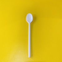 Les plus épuisés 2025 Usine 15cm/21cm Cuillères jetables en plastique pour restaurant de fête Restauration rapide À emporter Jetable Prix bon marché