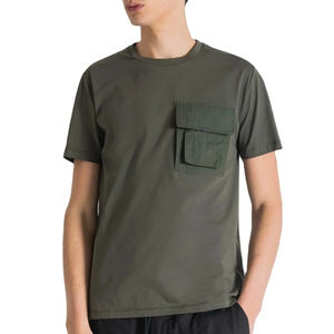 เสื้อยืดแนวสตรีทสำหรับผู้ชายเสื้อยืดเสื้อยืดผ้าเจอร์ซี่360กรัมเสื้อป้องกันรังสียูวีออกแบบโลโก้ได้ตามต้องการ - Product Image 2