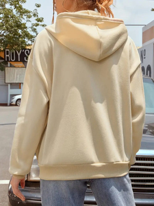 Chaqueta fina de manga larga con capucha y cremallera ligera básica para mujer con chándales con logotipo estampado de talla grande para ropa de mujer - Product Image 4