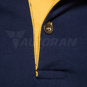 เสื้อโปโลผ้าฝ้าย100% แบบกำหนดเองสำหรับผู้ชายผ้าถักลายสีพื้นออกแบบโลโก้ล่าสุด - Product Image 4