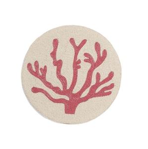 Perles de rocaille classiques broderie napperons de salle à manger décoratifs perles de rocaille fantaisie broderie perlée napperons ronds élégants - Product Image 2