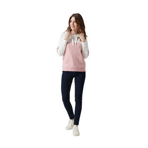 Sudadera con Capucha para Mujer, Algodón Grueso, Felpa, Invierno, Informal, con Logotipo Estampado, Manga Farol, Cuello Corto, Transpirable - Product Image 2