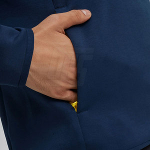 Chaqueta con media cremallera para hombre con cuello levantado y puños elásticos para correr al aire libre, senderismo y viajes, chaqueta con media cremallera para hombre - Product Image 5