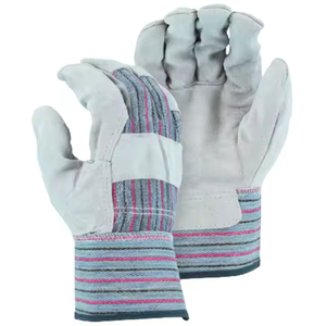 Guantes de cuero dividido de piel de vaca de alta resistencia de calidad superior Forro de algodón suave transpirable para seguridad Industrial jardinería doméstica - Product Image 5