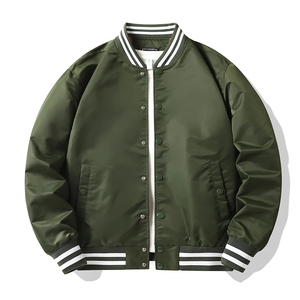 Man Jacket New 2025 Wholesale Custom Designer Logo Jackets Casual Baseball Jacket Letterman Coat Cotton Unisex Varsity Jackets - Product Image 5