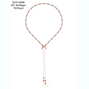Women's Red Star CZ Pendant Necklace Two Layers Rose Gold Plated Geometric Chains Trendy <b>Cable</b> Chain for Wedding or Gift - Product Image 5