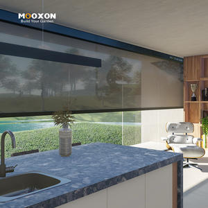 Stores enrouleurs d'extérieur de grande taille, imperméables, protection UV, occultants, sur mesure pour jardin, pergola, terrasse - Product Image 4