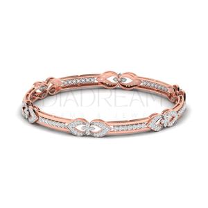 Meilleur bracelet à breloques en argent sterling 925 taillé Leb Grown Diamond Classic Gold pour les mariages fêtes cadeaux personnalisés Classic - Product Image 4