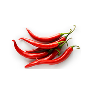 Piment rouge séché cru, très demandé, traité AD, 100% naturel pur, du Brésil, allongé, sain, en vrac 25kg
