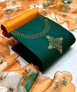 Relicario de algodón con espejo REAL, bordado, hecho a mano - Product Image 2