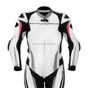 ชุดแข่งมอเตอร์ไซด์สำหรับผู้ชายและผู้หญิง, ชุดแข่งมอเตอร์ไซค์หนังระบายอากาศได้ดีแห้งเร็วไซส์ใหญ่ - Product Image 5