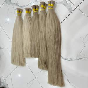 SUPER DOUBLE ÉPAISSE ET PLEINE COULEURS DROITES NATURELLES EXTENSIONS DE CHEVEUX HUMAINS VIP RUSSES SLAVIC - Product Image 2