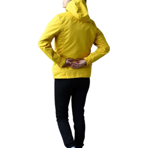 Chaqueta cortavientos de nailon impermeable y resistente al viento para mujer de alta calidad personalizada OEM, chaqueta informal con cremallera transpirable de talla grande para otoño - Product Image 6