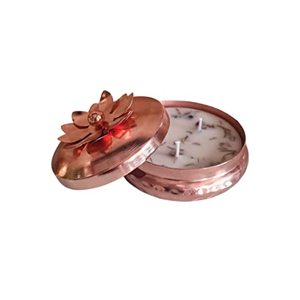 Bougeoir de couleur cuivre à thème de luxe pour la décoration de noël et la décoration de la maison, de l'hôtel, du Restaurant - Product Image 1