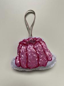 Llavero Bohemio con Letra R, Diseño a Cuadros en Verde Azulado y Coral, Hecho a Mano con Cuentas, Bordado con Cuentas de Semilla, Anillo de Metal Dorado, Amuleto para Bolso, Regalo - Product Image 5