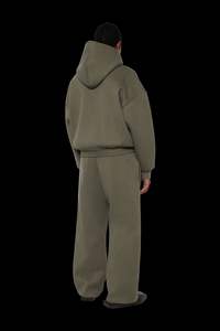 Heavyweight Sherpa Custom <b>Hoodies</b> for <b>Men</b> Thick Fleece <b>Lined</b> Full Zip up Winter Warm Sweatshirts Work Jacket - Product Image 4