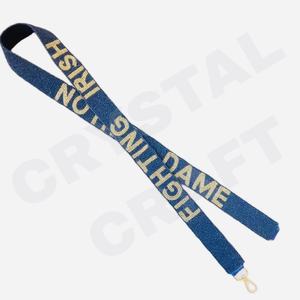 Go Gators Sangle de sac à main perlée Sangles de sac de perles de rocaille en or blanc personnalisées Accessoires Sacs Pièces de sac spéciales Accessoires - Product Image 2