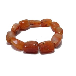 สร้อยข้อมือคริสตัลสีแดงหินก้อนกลมคริสตัลอัญมณีเครื่องประดับแฟชั่นสำหรับผู้ชายและผู้หญิงของขวัญ - Product Image 1