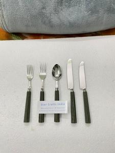 Stainless Steel serving spoon Flatware Dinner <b>Knife</b> Modern Design mirrored steel with <b>bone</b> inlay <b>handle</b> <b>for</b> Customized Size - Product Image 6