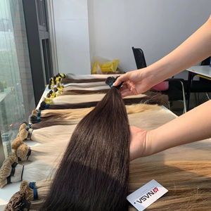 Cheveux vierges vietnamiens pré-collés, extensions à anneaux nano I Tip, 100 grammes, couleur teinte, fournisseur en gros, lisses, donneur unique - Product Image 1