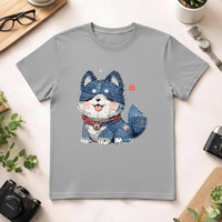 Camiseta Casual Unisex de 210 g/m², 100 % Algodón, Estampada con Diseño de Personajes, Transpirable y Duradera