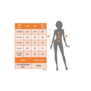 Chemisier à manches longues pour femme, col rond, à motifs, en viscose à deux fils, 21517 - Vert - Product Image 6