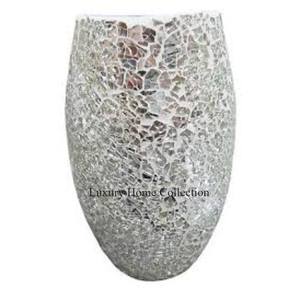 แจกันและกระถางโชว์ดอกไม้อื่นๆแจกันที่จัดเก็บช่อดอกไม้ทำจากโลหะดีไซน์แบบโบราณพื้นผิวแบบใหม่สำหรับบ้านอัจฉริยะ - Product Image 3