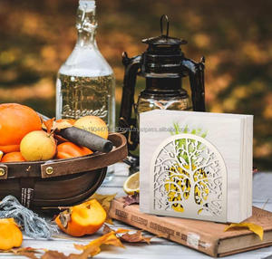 <b>Tree</b> Bird Design Metal Tissue Organizer Iron <b>Tabletop</b> Paper Napkin Stand for Home Kitchen Restaurant Picnic Party Silver - Product Image 3