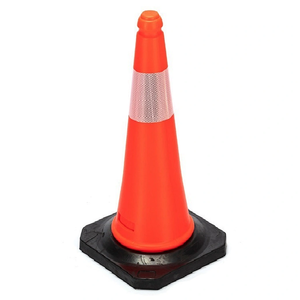 Cono de carretera reflectante de PE naranja de alta visibilidad, cinta de alta intensidad, resistente a la temperatura estabilizada UV, advertencia de tráfico Premium - Product Image 4