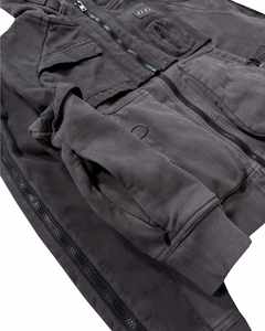Sudaderas con Capucha para Hombre, Estilo Urbano, con Cierre, Lavado Ácido, Diseño de Paneles en Capas, Tejido Grueso, con Logotipo Personalizado, 2026 - Product Image 5