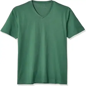 New Arrival Plain t shirts Plus Size T-shirts V-Neck Cotton / Bamboo Fiber Men's Fit T-shirt Wholesale T-shirts