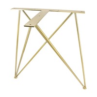 Pieds de table en acier inoxydable de luxe - Design moderne, installation facile, utilisation en chambre d'hôtel, en extérieur, forme personnalisée