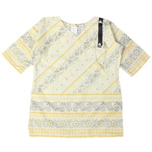 กูร์ตีพิมพ์ลายหญ้าสำหรับเด็กผู้หญิง - สีเหลือง - Product Image 1