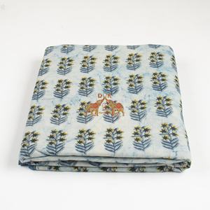 Nouveau tissu Dabu fait main 100% coton, imprimé floral, respirant, pour robes femme, tissu d'été - Product Image 4