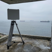 Radar de Detección de Objetivos Terrestres y Costeros IP67 1D AESA, Sistema de Monitoreo Perimetral de 30 km, Radar de Seguimiento con Control Remoto Directo de Fábrica
