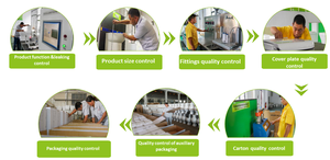 Inodoro de Cerámica Moderno de Dos Piezas con Certificación CE de Medyag, Sifón en P, Montado en el Suelo, Totalmente Esmaltado, Forma Cuadrada, para Baño Europeo - Product Image 6
