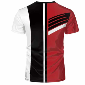 T-shirt personnalisé pour hommes Sublimation T-shirts de qualité supérieure 100 polyester T-shirts de course à pied à séchage rapide - Product Image 2