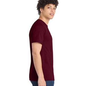 T-shirt uni pour homme à manches courtes et col rond, basique, idéal pour l'impression, la broderie et les marques privées – Vente chaude - Product Image 3