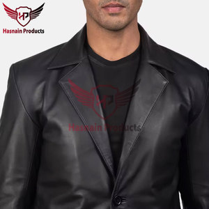 Men's Business Casual Genuine <b>Leather</b> <b>Blazers</b> <b>Jacket</b> Spring Autumn Fashion Lapel Suit Coat Casual Dress Suit for Men - Product Image 6