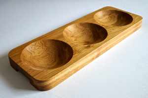 Tazón para Servir Ensaladas Decorativo Moderno, Hecho a Mano con Madera de Mango Ecológica, Acabado Natural, Diseños Prisma al por Mayor - Product Image 5